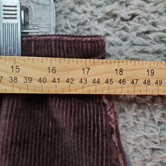 Universal Thread Jeans Womens 16 Brown High Rise Wide Leg Stretch Corduroy *NWT* - Picture 8 of 13